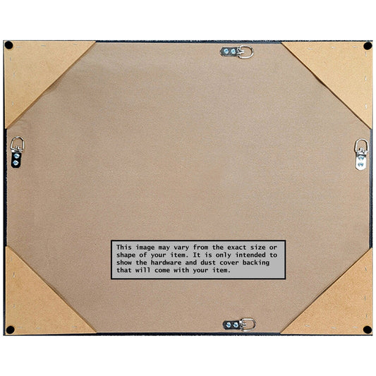 Miroir mural biseauté pour salle de bain - Cadre métallique craquelé