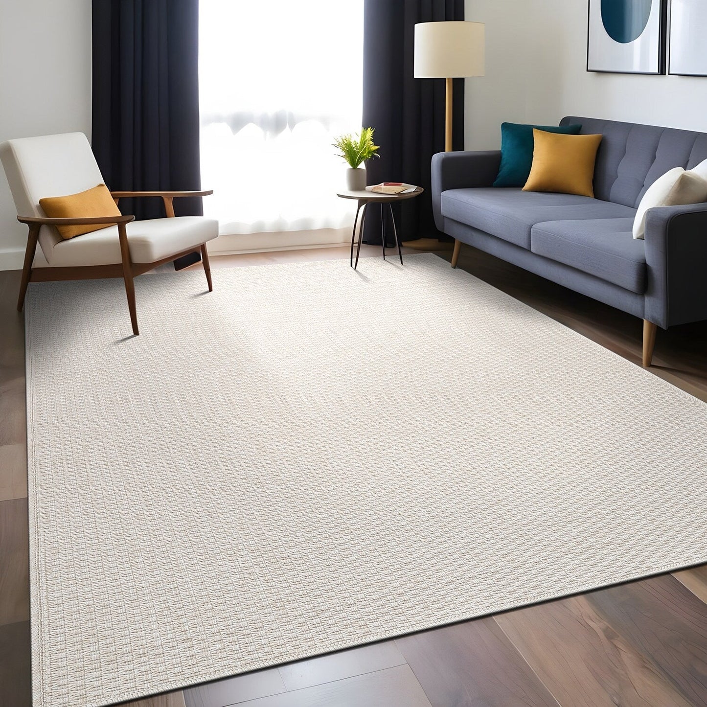 Tapis en jute Beverly Rug facile à nettoyer et ne perdant pas ses poils