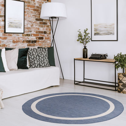 Tapis Beverly Rug moderne à bordures pour intérieur et extérieur, tapis d'extérieur pour patio, terrasse, porche