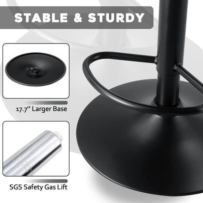 Tabourets de bar pivotants et réglables Bossin avec dossier – Hauteur comptoir