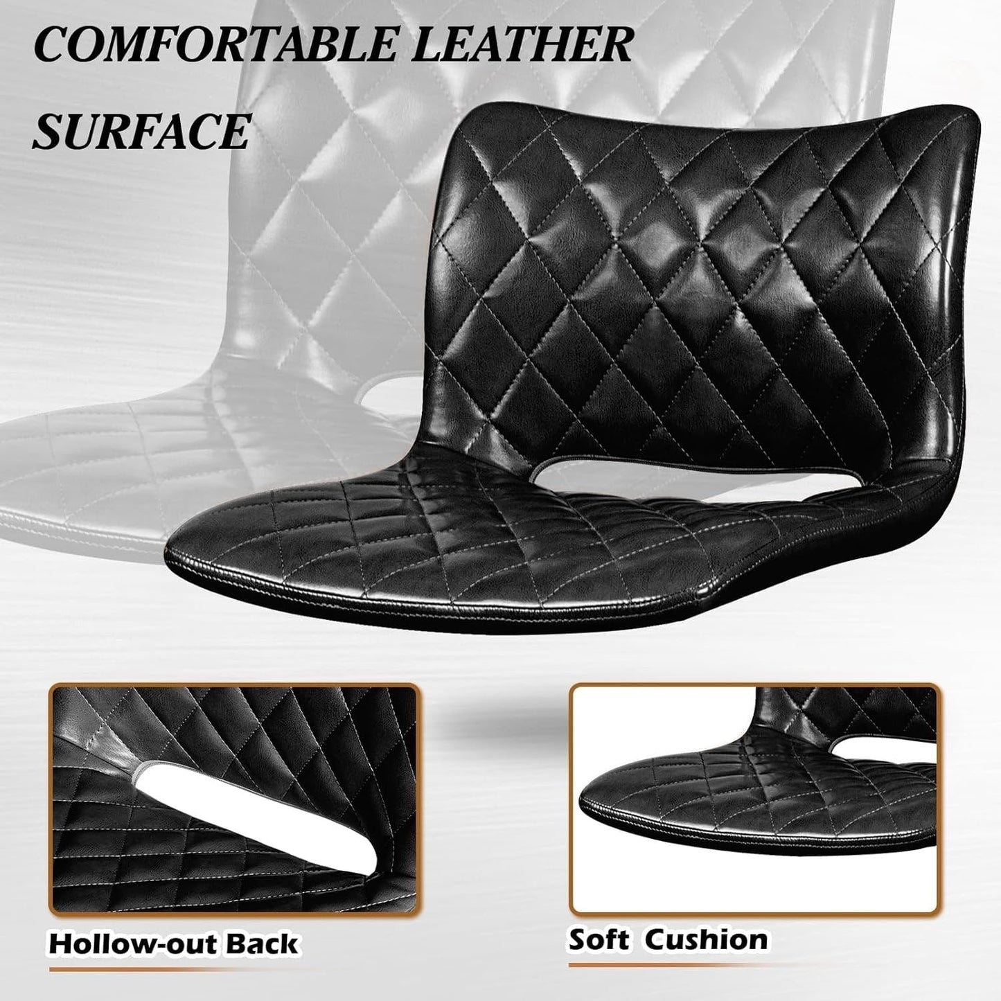 Tabourets de bar pivotants et réglables Bossin avec dossier – Hauteur comptoir