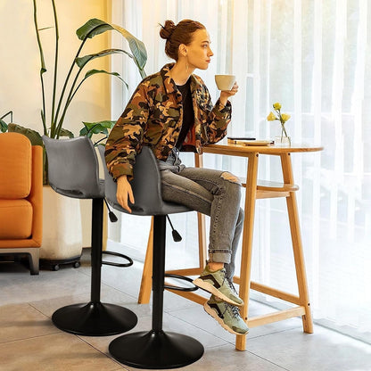 Tabourets de bar pivotants et réglables Bossin avec dossier – Hauteur comptoir