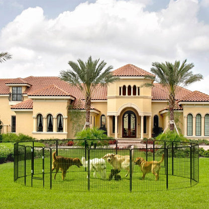 Parc à jeux pour chiens Bossin avec portes, 8/16/24 panneaux