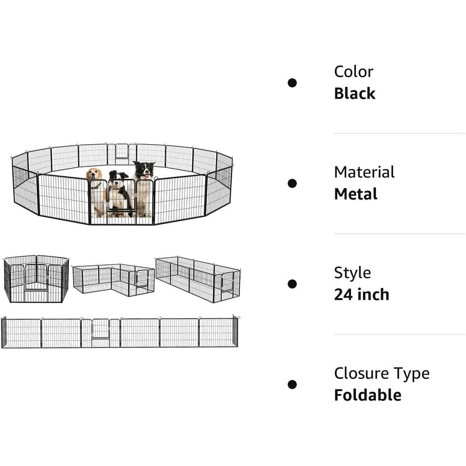 Parc à jeux pour chiens Bossin avec portes, 8/16/24 panneaux