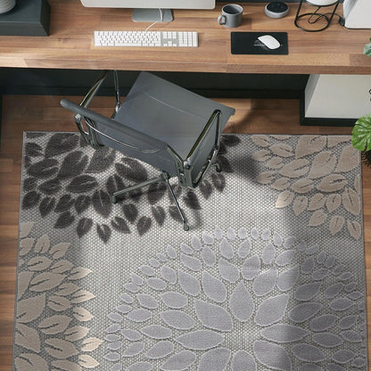 Tapis d'intérieur/extérieur Brescia à motifs floraux modernes