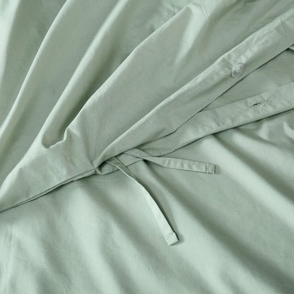 Ensemble de couette en percale de coton à tissage serré Brooklyn Loom