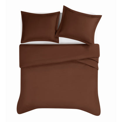 Ensemble de couette en percale de coton à tissage serré Brooklyn Loom