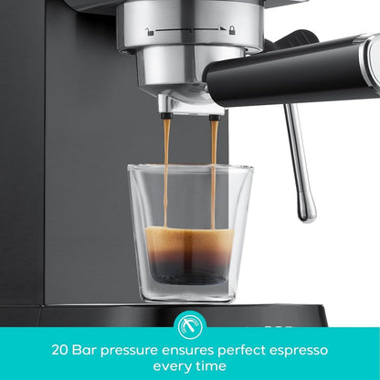 Machine à expresso CASABREWS CM5418 20 bars avec buse vapeur pour mousse de lait