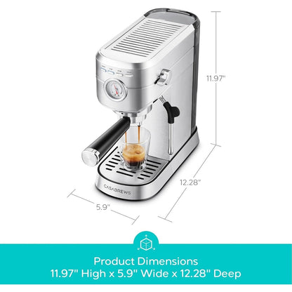Machine à expresso CASABREWS CM5418 20 bars avec buse vapeur pour mousse de lait