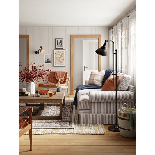 Lampe sur pied de pharmacie rustique CO-Z 65 avec abat-jour en métal réglable