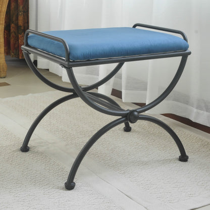 Tabouret de coiffeuse Cambridge en fer avec coussin