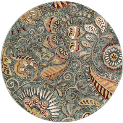 Tapis d'intérieur Caprice style moderne du milieu du siècle à motif floral