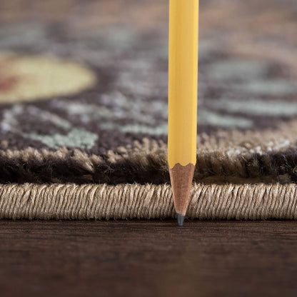 Tapis d'intérieur Caprice style moderne du milieu du siècle à motif floral