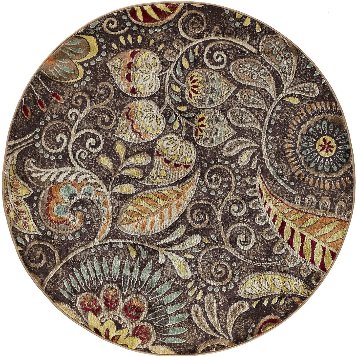 Tapis d'intérieur Caprice style moderne du milieu du siècle à motif floral