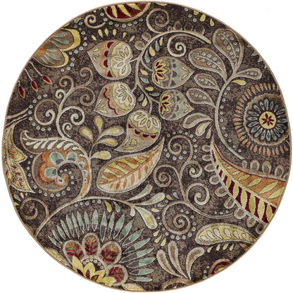 Tapis d'intérieur Caprice style moderne du milieu du siècle à motif floral