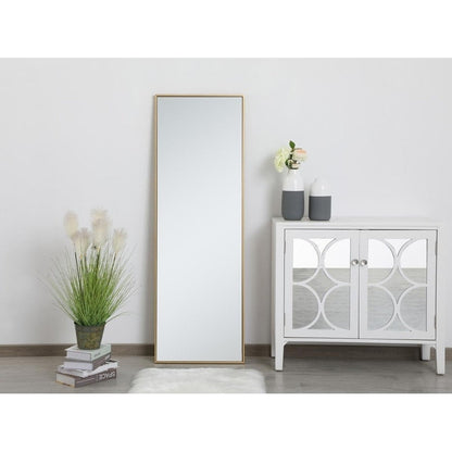 Miroir rectangulaire à cadre métallique Carson Carrington Salsnas