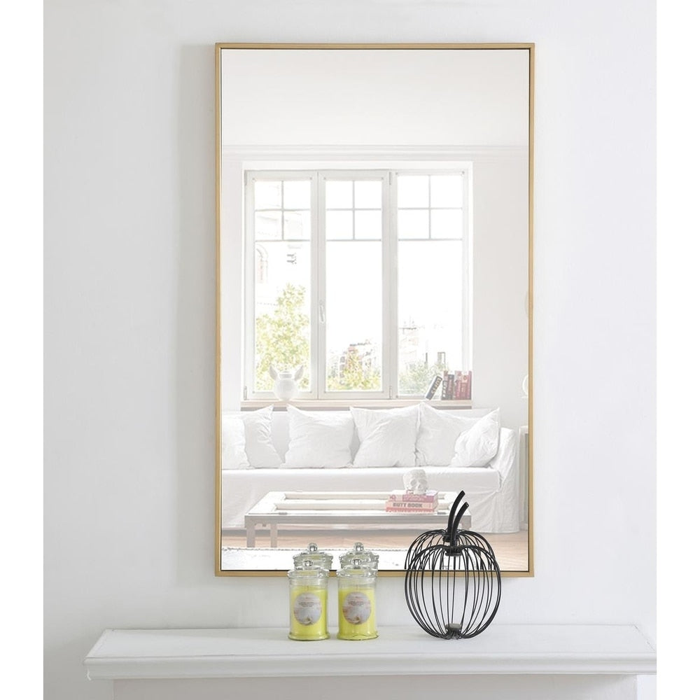 Miroir rectangulaire à cadre métallique Carson Carrington Salsnas