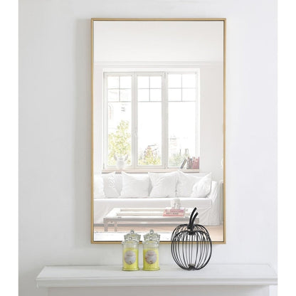 Miroir rectangulaire à cadre métallique Carson Carrington Salsnas