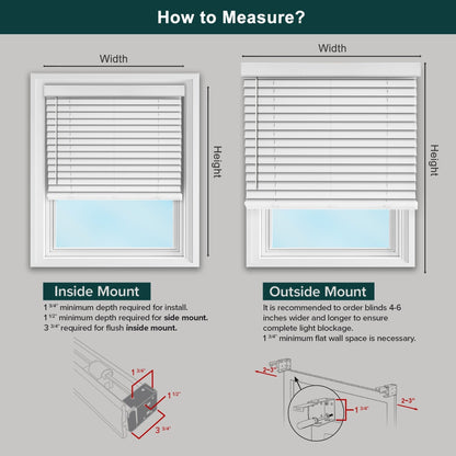 Stores vénitiens Chicology Basic blancs sans cordon en faux bois