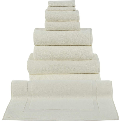 Ensemble de serviettes CTT 100 % coton turc, 8 ou 9 pièces, séchage rapide et absorbantes