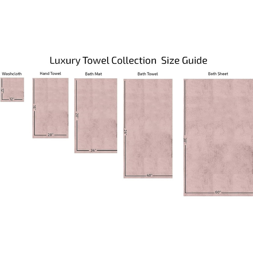 Ensemble de serviettes CTT 100 % coton turc, 8 ou 9 pièces, séchage rapide et absorbantes