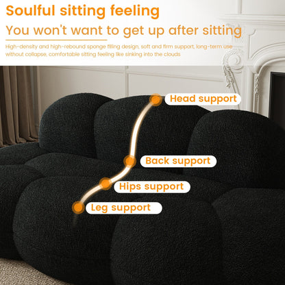 Canapés en forme de nuage pour salon, canapé compressé moderne et confortable, canapé de loisirs en forme de nuage pour chambre à coucher, appartement