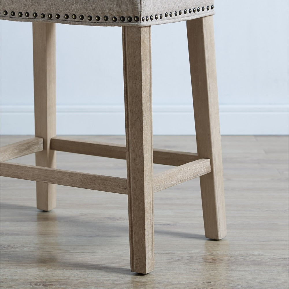 Tabourets de comptoir sans dossier à assise en selle Gray Barn Barish (lot de 2)