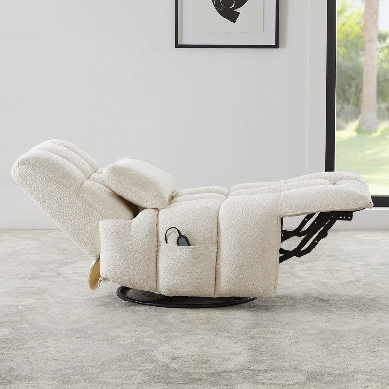 Fauteuil inclinable électrique Cole pivotant avec support lombaire