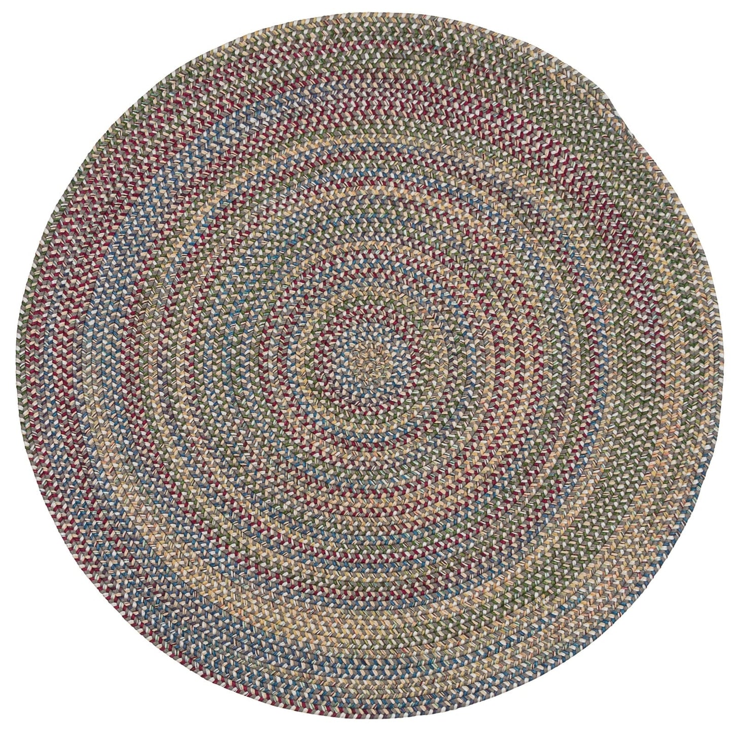 Tapis rond tressé rustique Worley de Colonial Mills