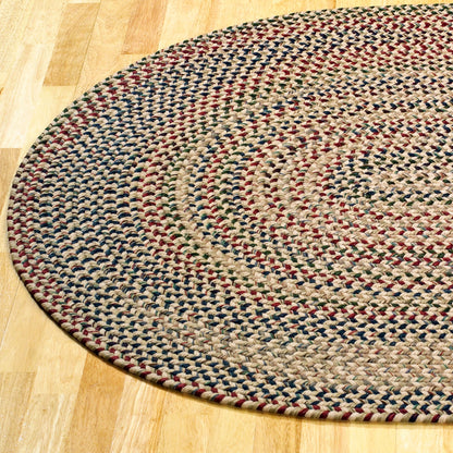 Tapis rond tressé rustique Worley de Colonial Mills