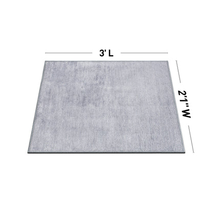 Tapis contemporain à rayures usées lavable en machine