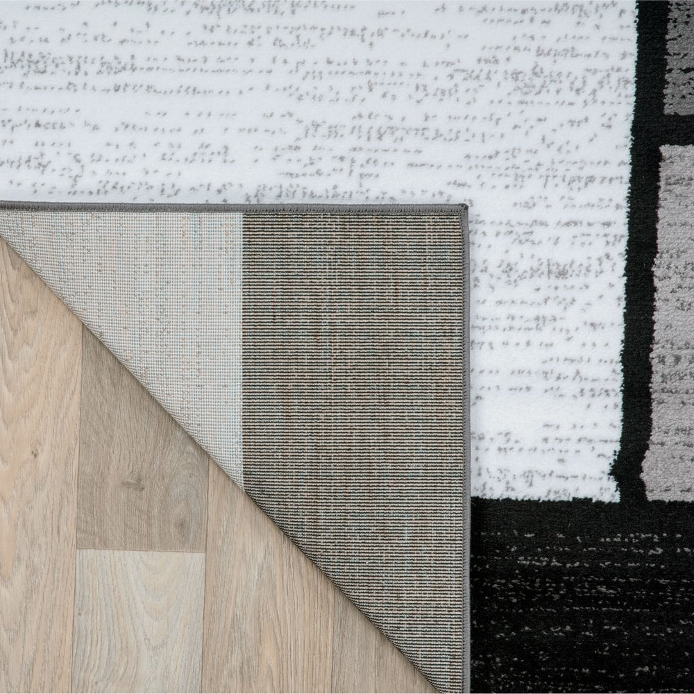 Tapis contemporain moderne en boîte à blocs de couleur de World Rug Gallery