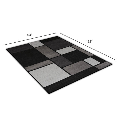 Tapis contemporain moderne en boîte à blocs de couleur de World Rug Gallery