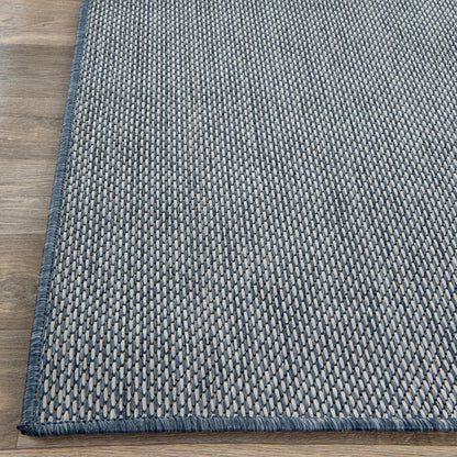Tapis contemporain uni d'intérieur/extérieur