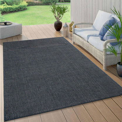 Tapis contemporain uni d'intérieur/extérieur