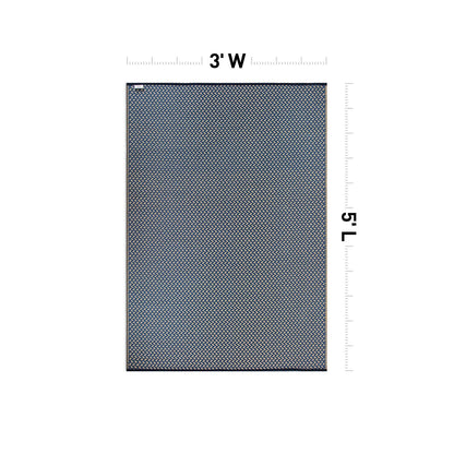 Tapis d'extérieur contemporains en plastique solide réversible