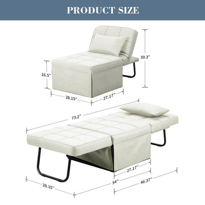 Canapé-lit convertible, canapé-lit, fauteuil inclinable, ottoman, pliable, pour salon