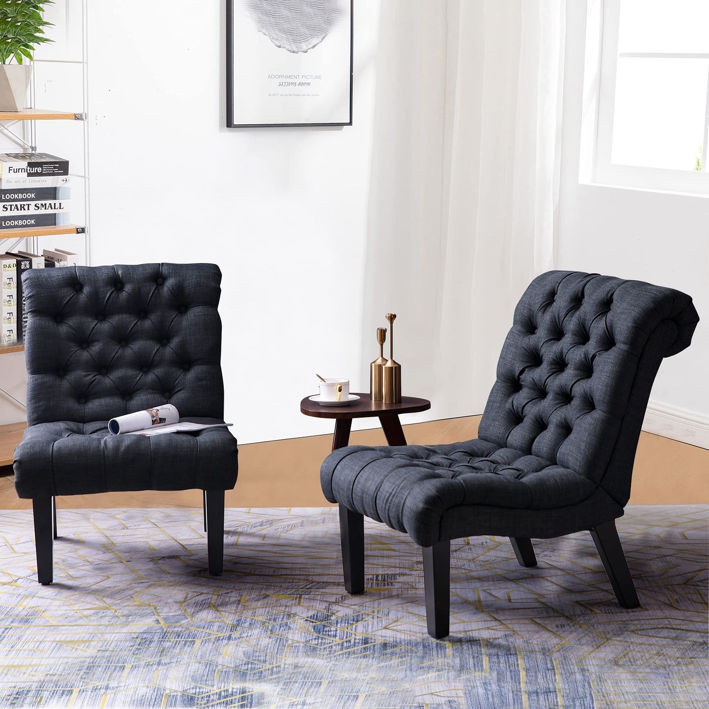 Chaise longue rembourrée pour chambre à coucher, salon