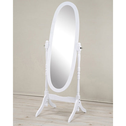 Miroir sur pied traditionnel en bois Roundhill Furniture Copper Grove Monks Hood