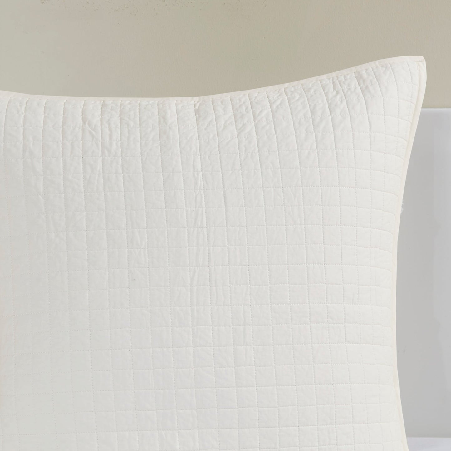 Parure de lit Intelligent Design en coton jacquard maïs avec taies d'oreiller carrées et coussins décoratifs