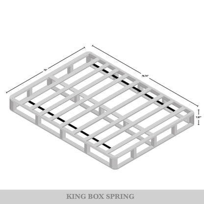 Sommier à ressorts en bois massif CraftPorch de 8 pouces avec lattes en bois