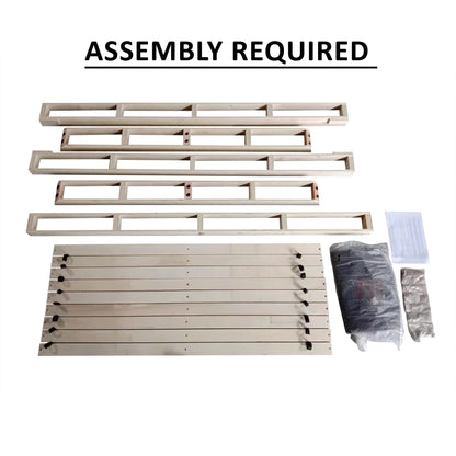 Sommier à ressorts en bois massif CraftPorch de 8 pouces avec lattes en bois