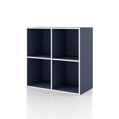 DH BASIC Système de rangement moderne en bois personnalisable et empilable - Étagères cubiques, armoire à tiroirs, bibliothèque avec portes par Denhour