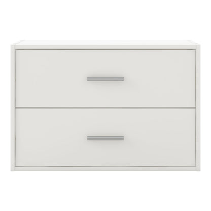 DH BASIC Système de rangement moderne en bois personnalisable et empilable - Étagères cubiques, armoire à tiroirs, bibliothèque avec portes par Denhour