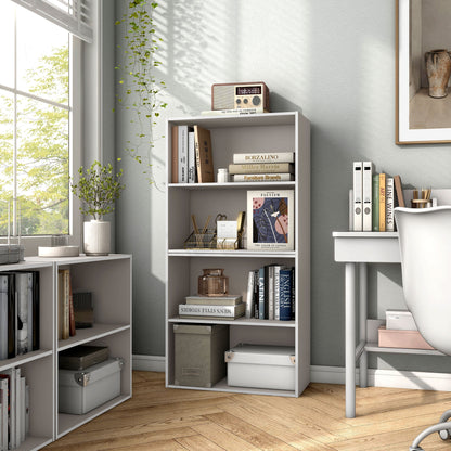 DH BASIC Système de rangement moderne en bois personnalisable et empilable - Étagères cubiques, armoire à tiroirs, bibliothèque avec portes par Denhour