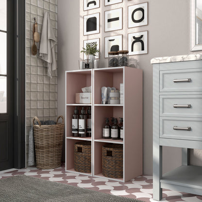 DH BASIC Système de rangement moderne en bois personnalisable et empilable - Étagères cubiques, armoire à tiroirs, bibliothèque avec portes par Denhour