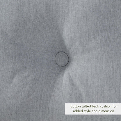 Ensemble de coussins d'extérieur à siège profond Sunbrella de qualité supérieure, 2 pièces