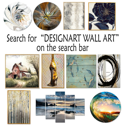 Designart Vague côtière bleue et blanche S Edge Décoration murale bleue minimaliste pour salon côtier Tableau sur toile encadrée