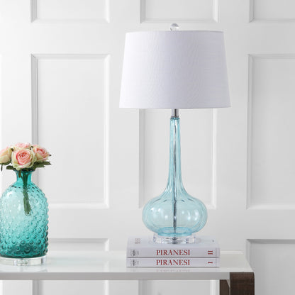 Lampe de table à LED Diamante 28,5 en verre rose (lot de 2) par JONATHAN Y