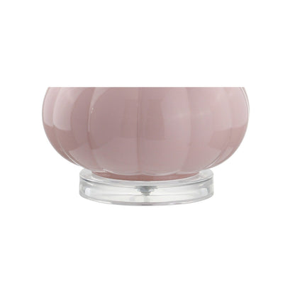 Lampe de table à LED Diamante 28,5 en verre rose (lot de 2) par JONATHAN Y